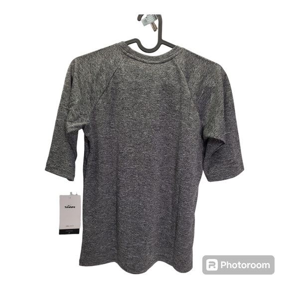 Nike Boys' Half Sleeve Hydro Rash Guard Heather Gray T-Shirt Size Small - Picture 4 of 12